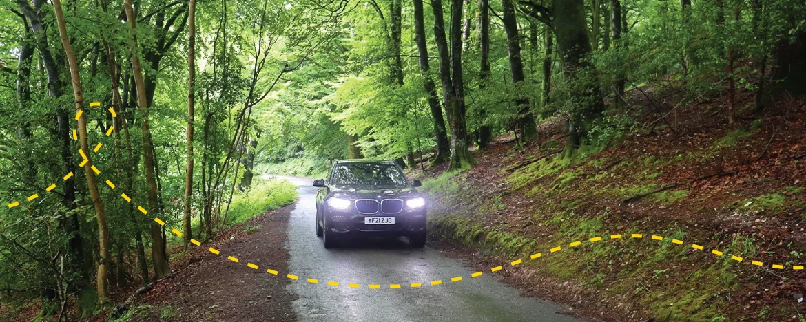 BMW X3 driving