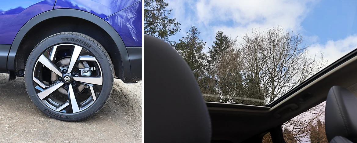 Wheels and sunroof