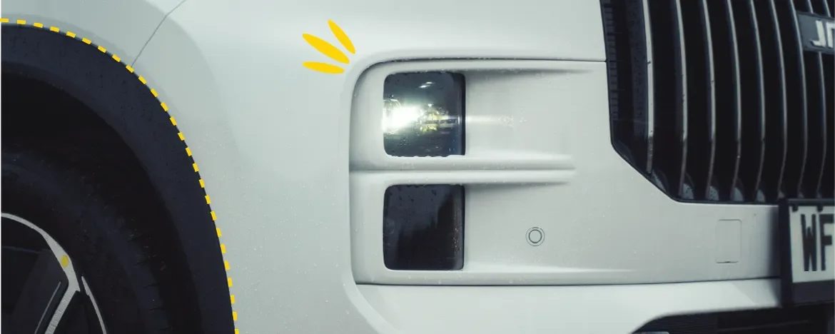 Vents around wheel arch of JAECOO 7