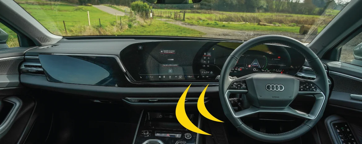Audi a6 e-hybrid front interior