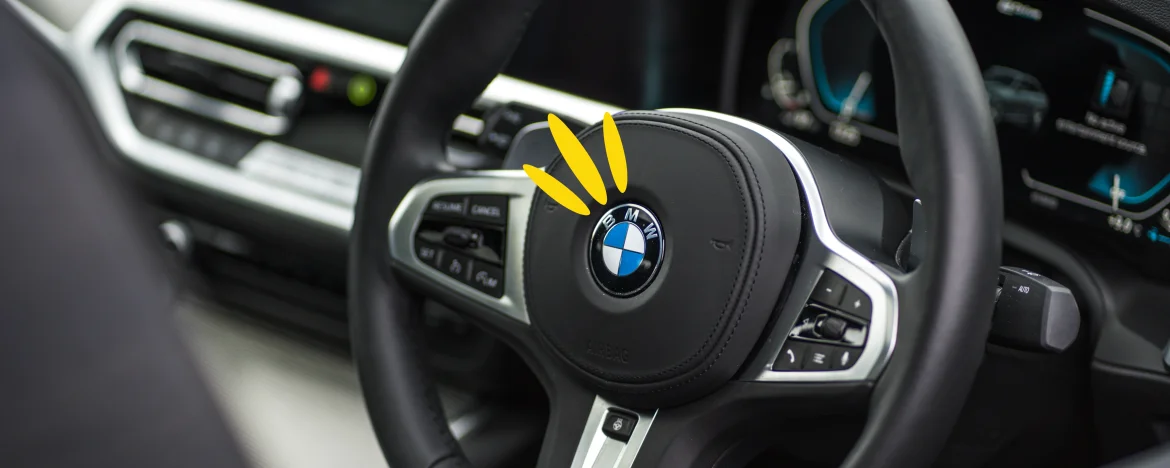 BMW steering wheel