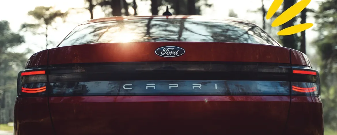 Rear of the Ford Capri