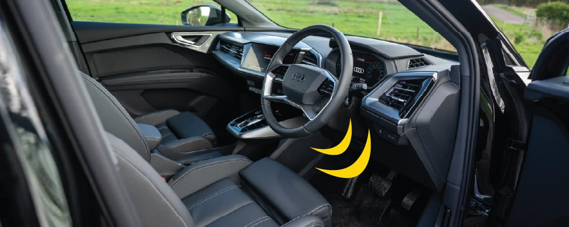 Audi Q4 e-tron front seat