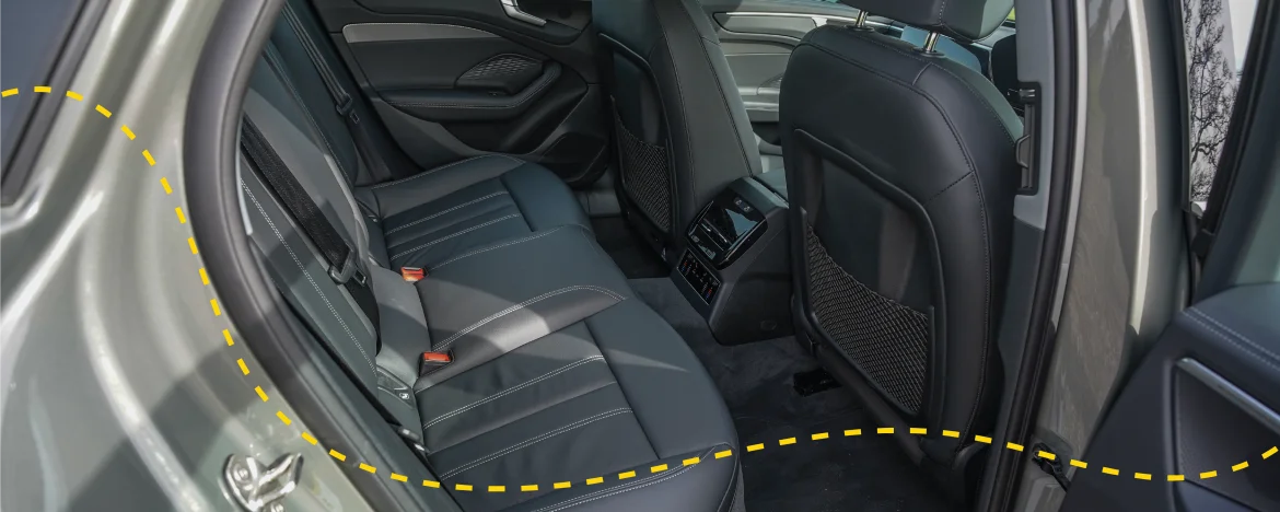 Audi a6 e-hybrid rear seats