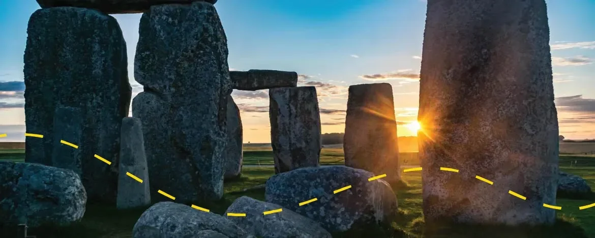 Stonehenge in the fading light