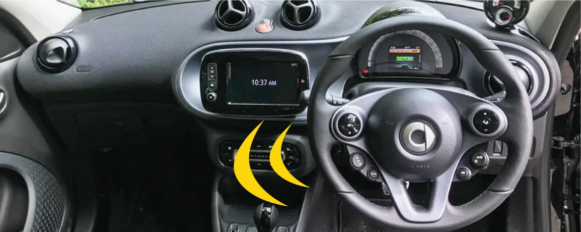 Smart EQ ForFour interior