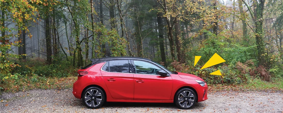 Vauxhall Corsa Electric side view