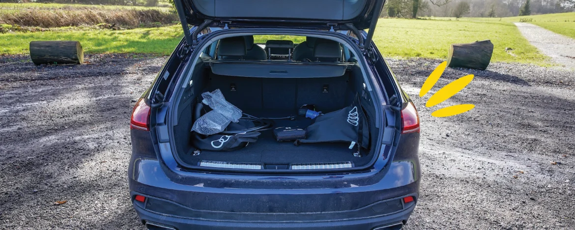 Audi A5 e-hybrid boot