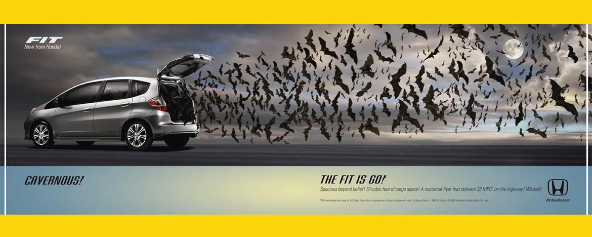honda cavernous boot ad