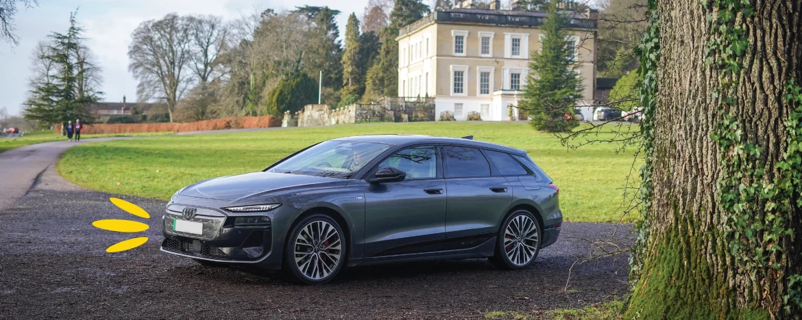 Audi A6 Avant e-tron parked up