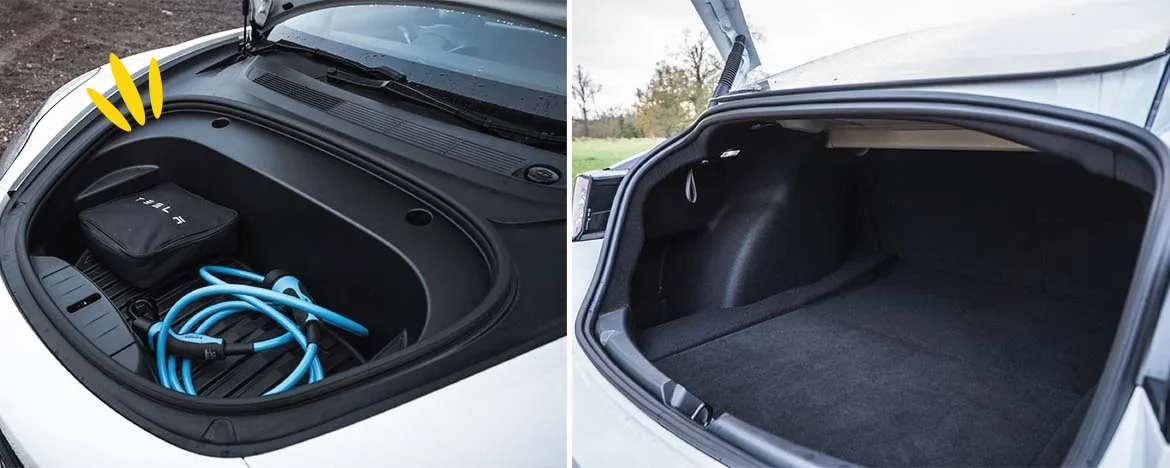2021 Tesla Model 3 boot