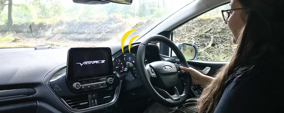 Ford Fiesta person driving