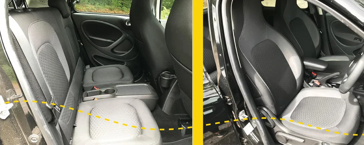 Smart EQ ForFour seats