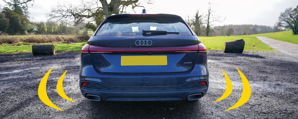 Audi A5 e-hybrid rear of car