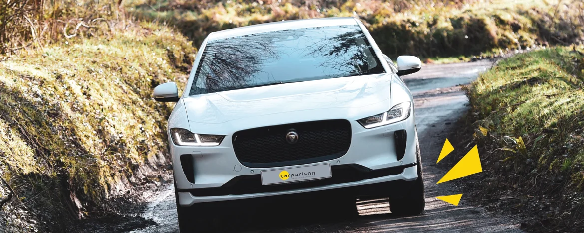 Jaguar car on the road