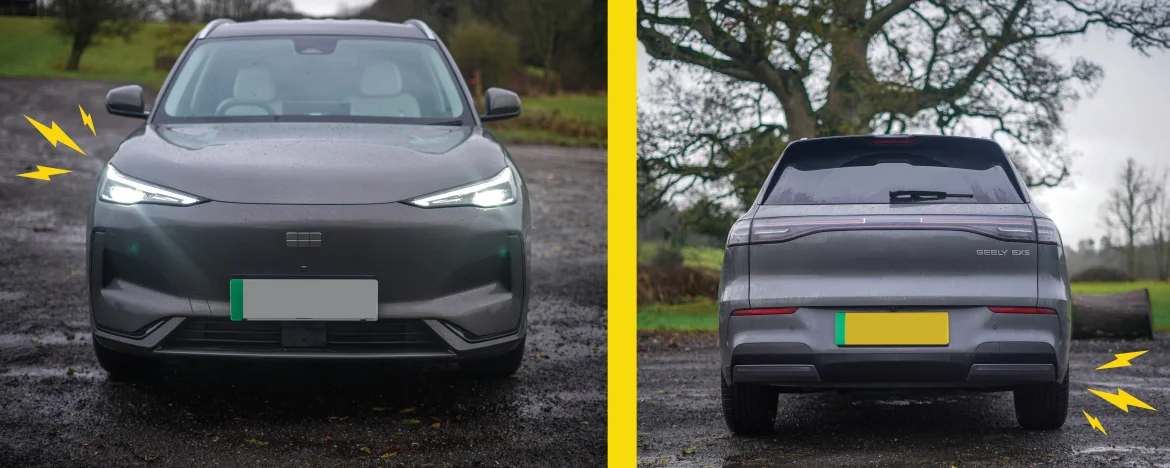 Geely EX5 front and rear