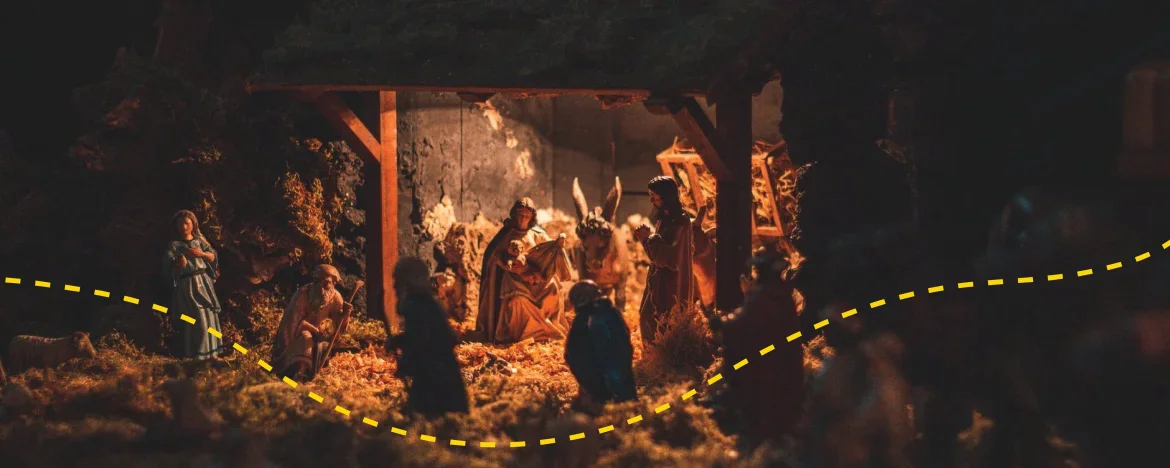 baby figurine in a manger
