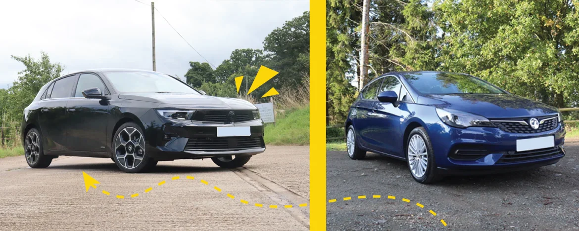 Vauxhall Astra old vs new