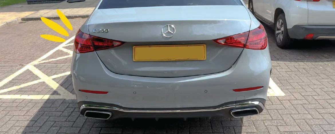 Rear of Mercedes-Benz C Class