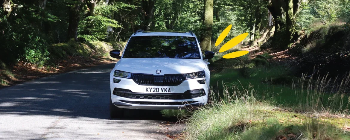 SKODA Karoq on road