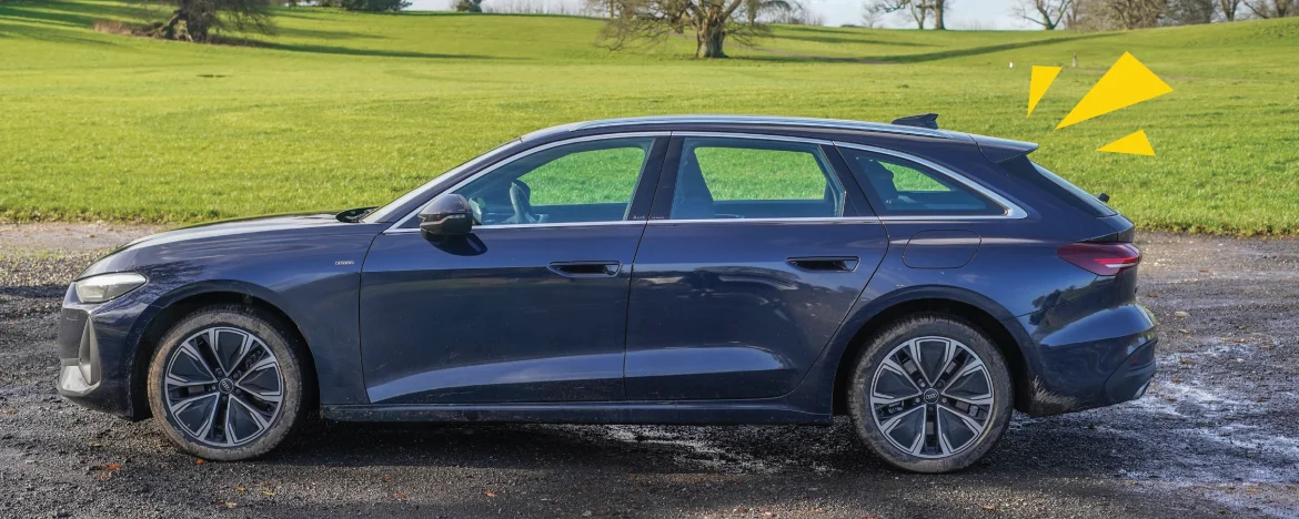 Audi A5 e-hybrid side profile
