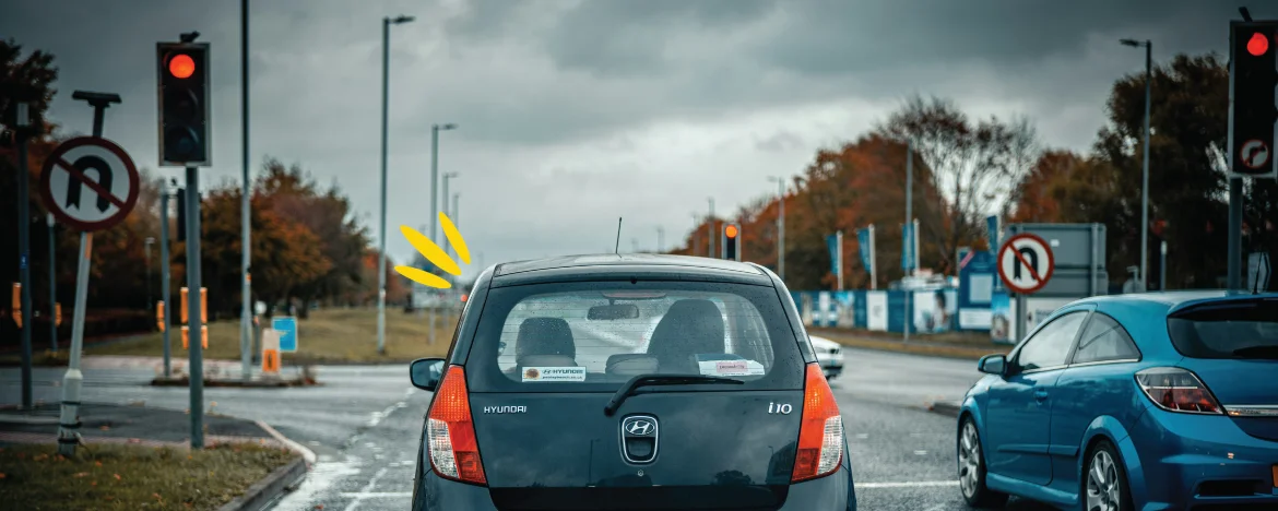 Car at red light