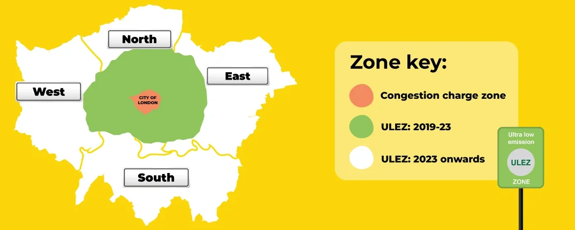 ULEZ zones map