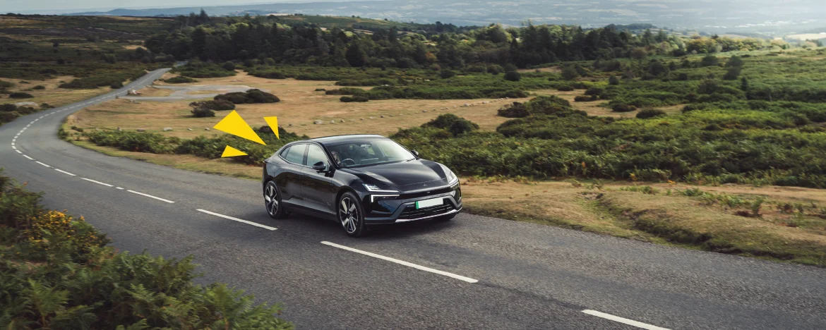 Polestar 4 driving