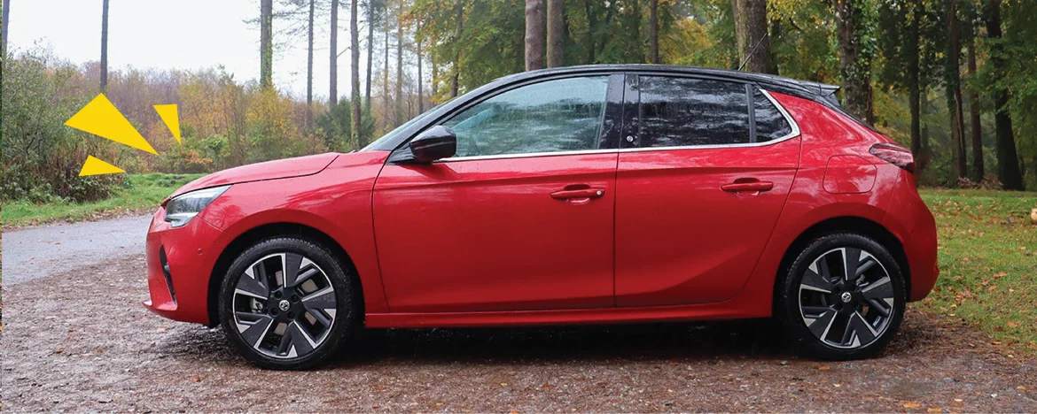 Vauxhall Corsa Electric side