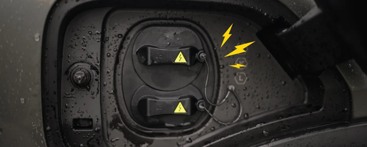 Geely EX5 charging port