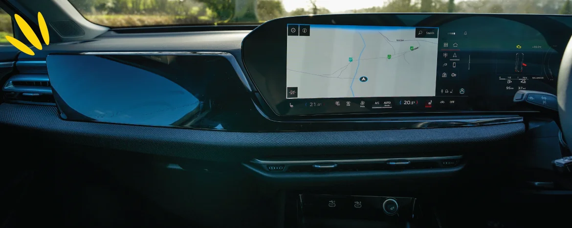 Audi A5 e-hybrid screen and lack of passenger screen