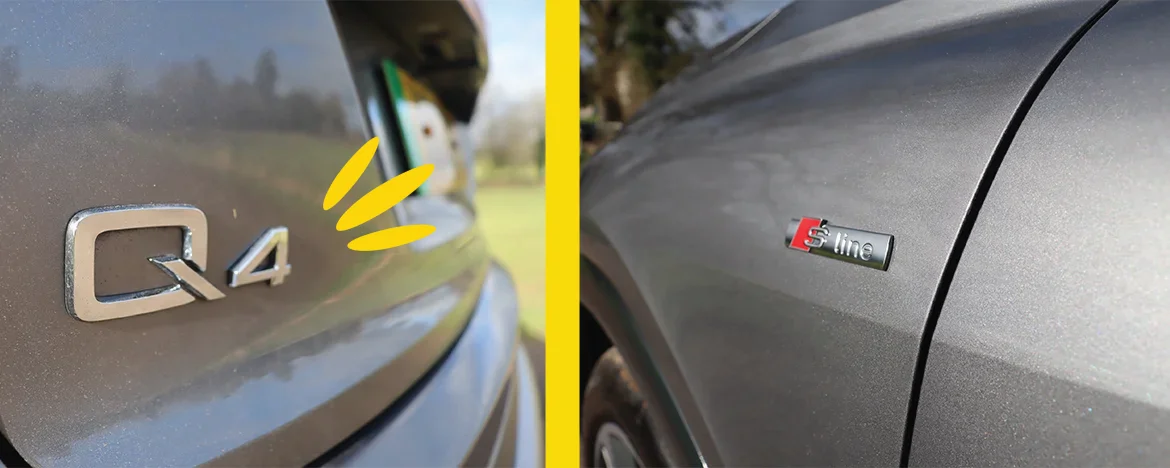Audi Q4 e-tron badges