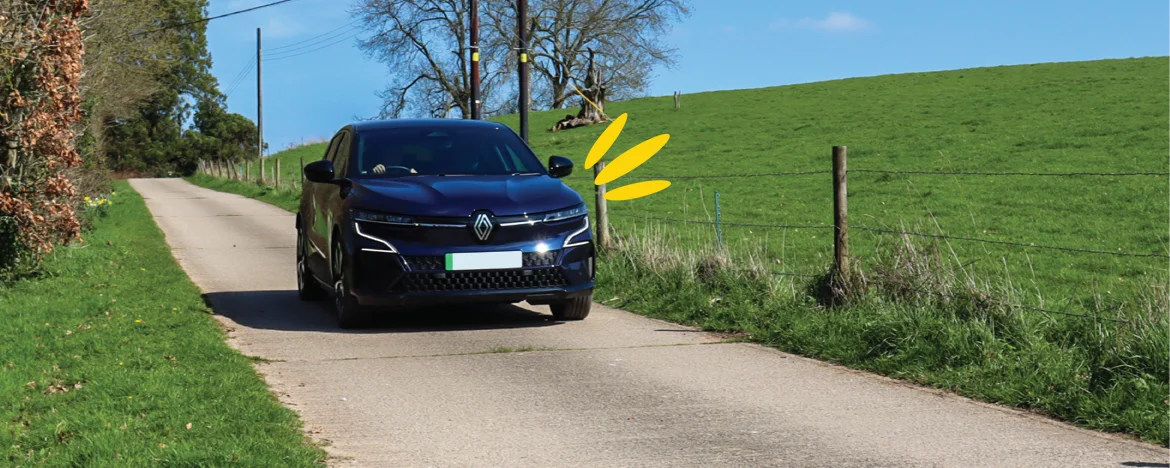 Renault Megane E-Tech driving