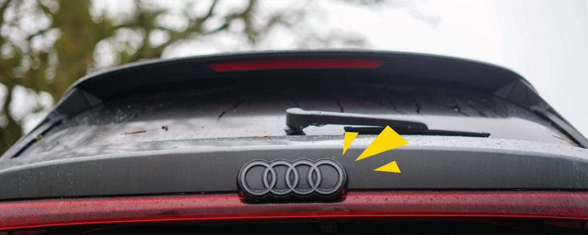 Audi A6 Avant e-tron rear badge