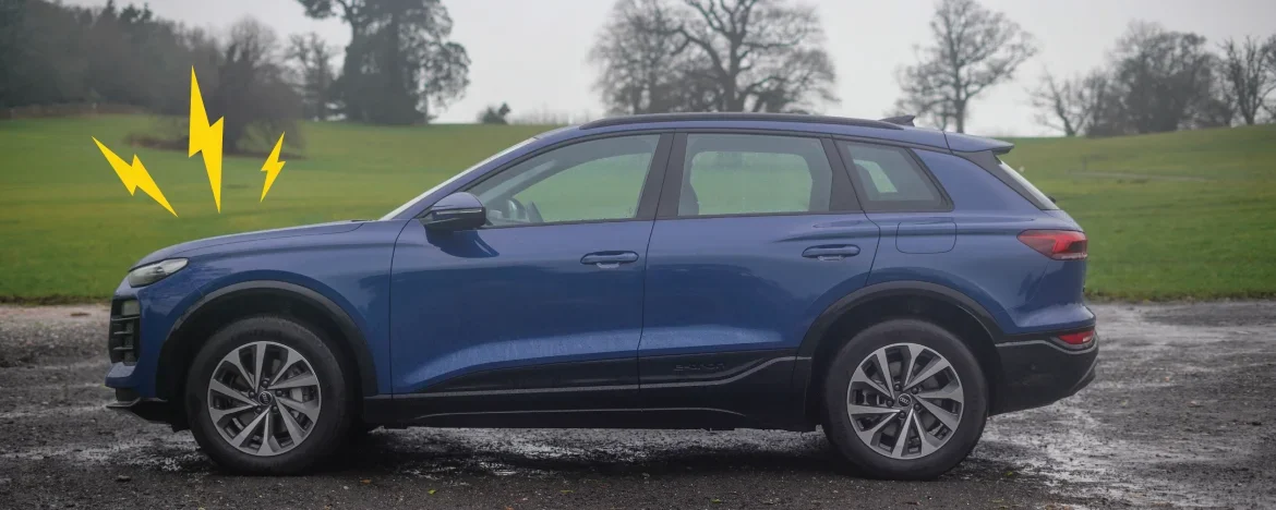 Audi Q6 e-tron side