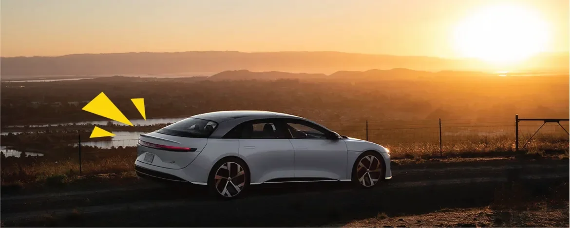 Lucid Air rear view