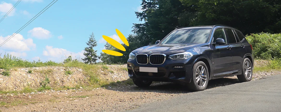 BMW X3 parked up