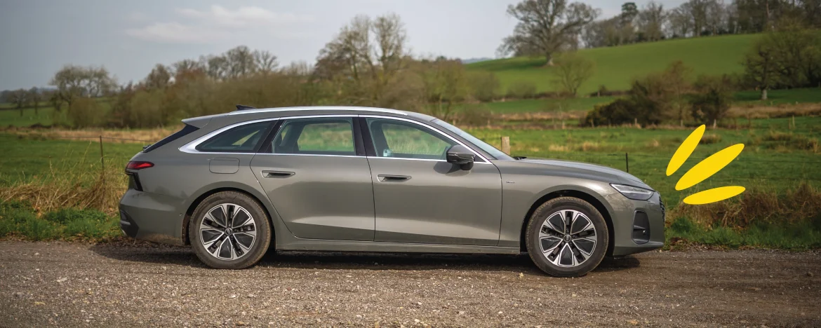 Audi a6 e-hybrid side view