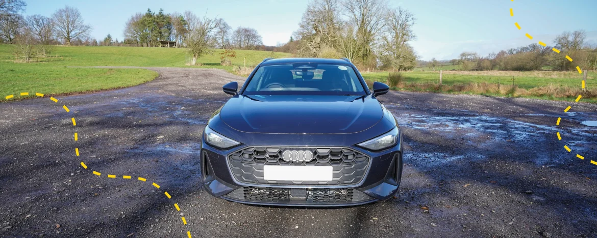 Audi A5 e-hybrid front profile