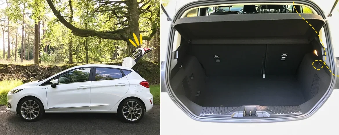 Ford Fiesta side and boot