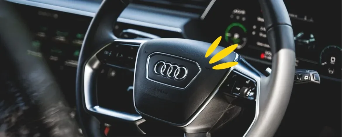 Audi E-Tron steering wheel