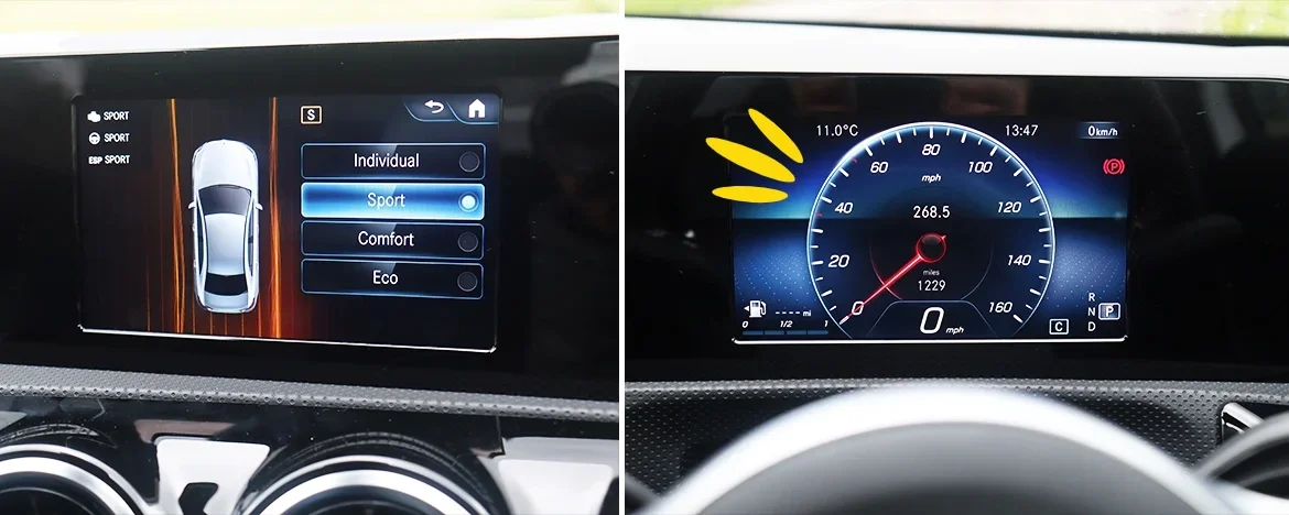 Mercedes-Benz A-Class Saloon screens