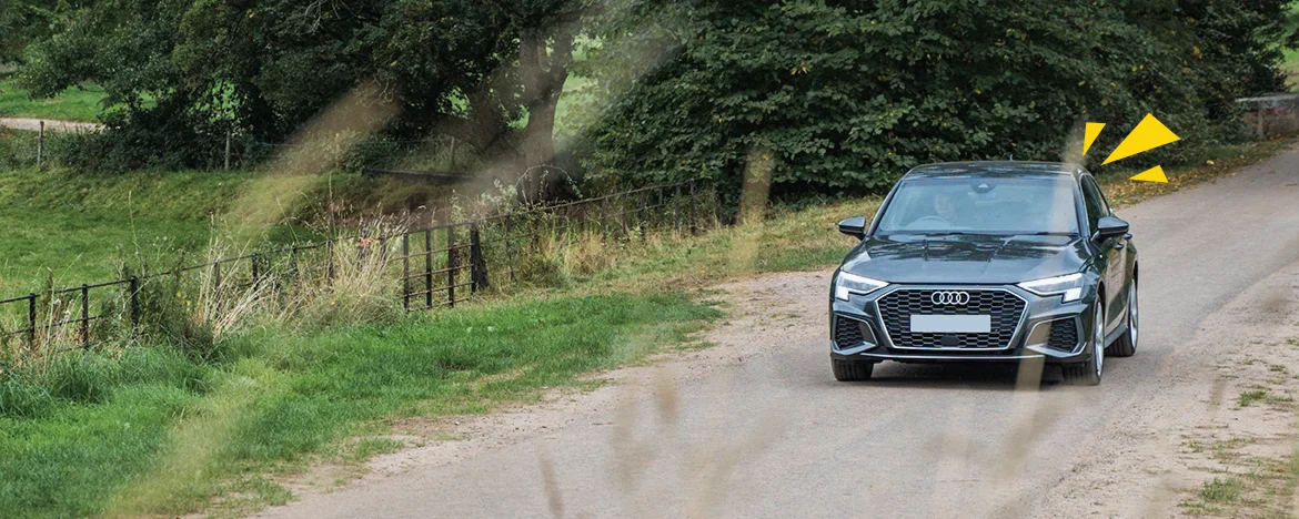 Audi A3 driving