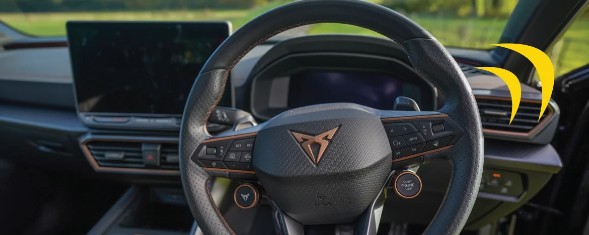 CUPRA Leon steering wheel