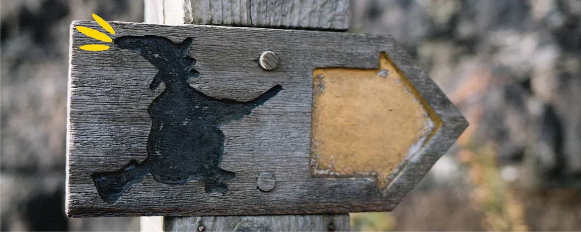 Arrow with with on pointing to the right