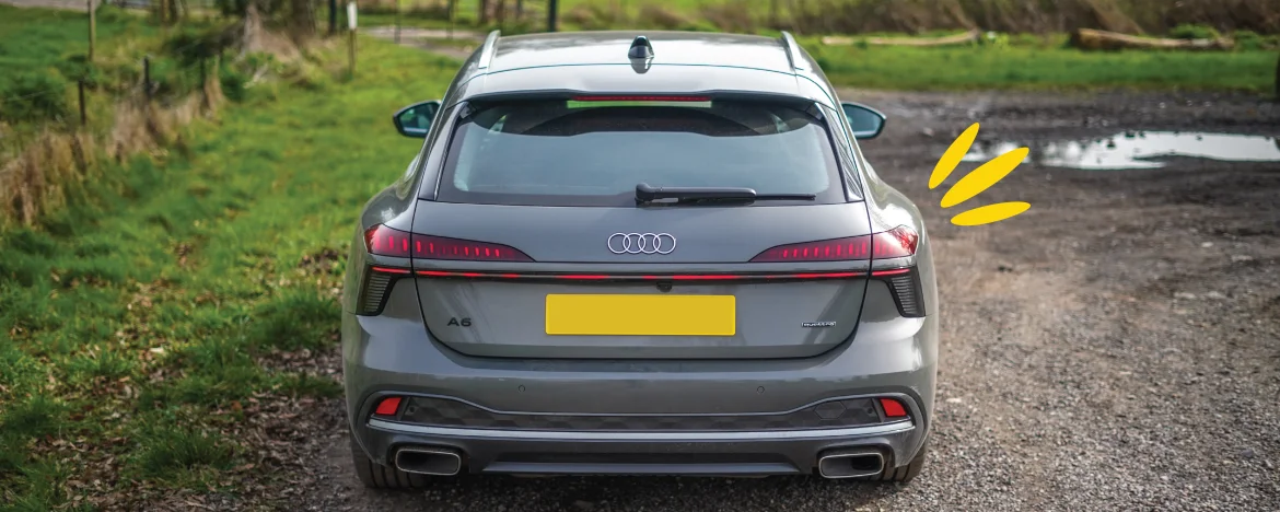 Audi a6 e-hybrid rear
