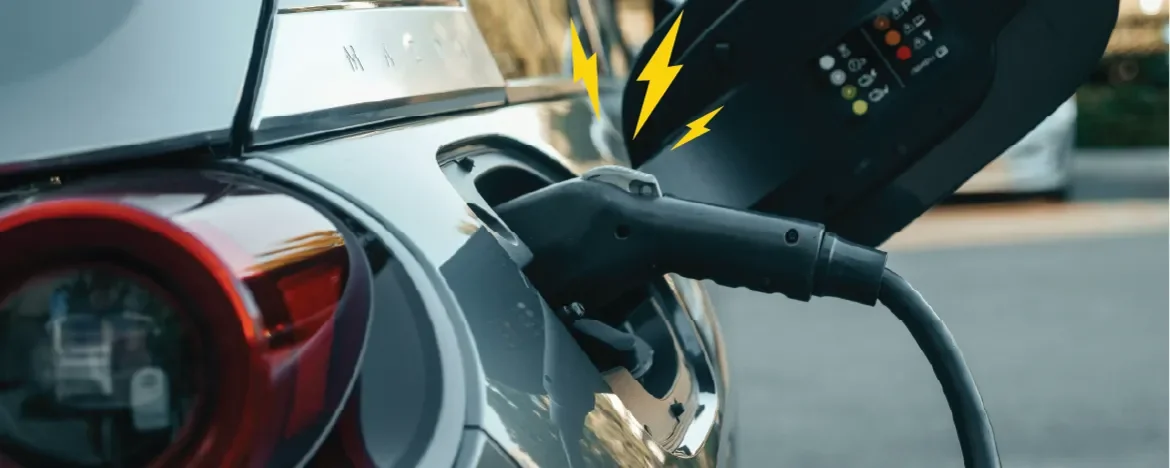 Car on charge
