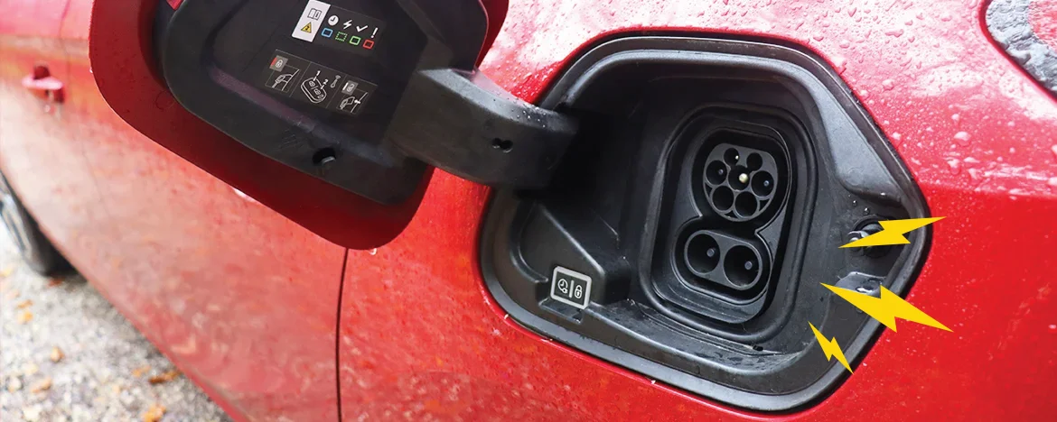 Vauxhall Corsa Electric charging port