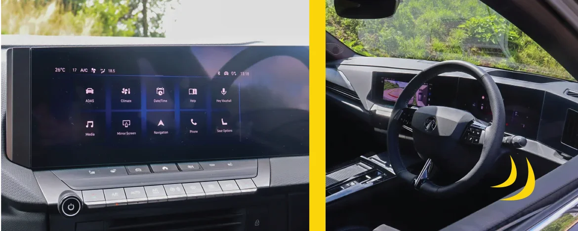 Vauxhall Astra interior details
