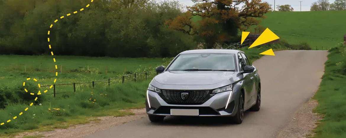 Peugeot 308 driving